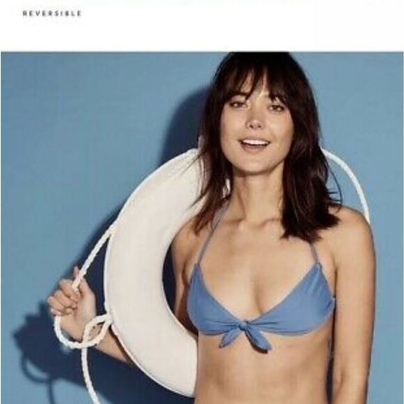 Marine Layer Womens Bondi Bikini Top Marlin Sz Lar - Picture 1 of 7